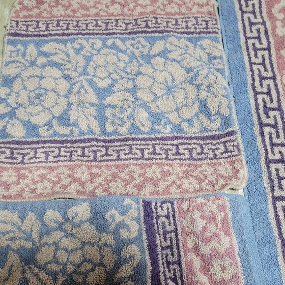 Vintage Charter Club Bath Towel Set of 3 Hand Towel Wash Cloth Made in USA - Picture 3 of 10